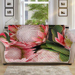 Bunches of Proteas Print Sofa Protector