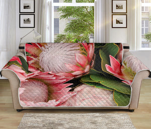 Bunches of Proteas Print Sofa Protector