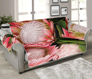 Bunches of Proteas Print Sofa Protector