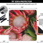 Bunches of Proteas Print Sofa Protector