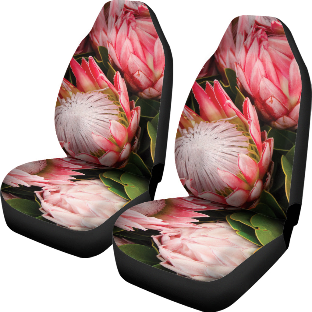 Bunches of Proteas Print Universal Fit Car Seat Covers