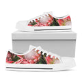 Bunches of Proteas Print White Low Top Sneakers
