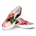 Bunches of Proteas Print White Slip On Sneakers