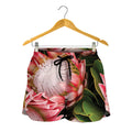 Bunches of Proteas Print Women's Shorts