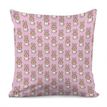 Bunny Corgi Pattern Print Pillow Cover