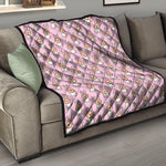 Bunny Corgi Pattern Print Quilt