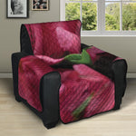 Burgundy Alstroemeria Print Recliner Protector