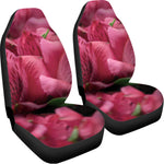 Burgundy Alstroemeria Print Universal Fit Car Seat Covers