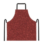 Burgundy Glitter Artwork Print (NOT Real Glitter) Apron