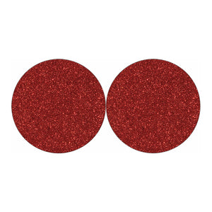 Burgundy Glitter Artwork Print (NOT Real Glitter) Car Coasters