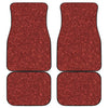 Burgundy Glitter Artwork Print (NOT Real Glitter) Front and Back Car Floor Mats