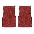 Burgundy (NOT Real) Glitter Print Front Car Floor Mats