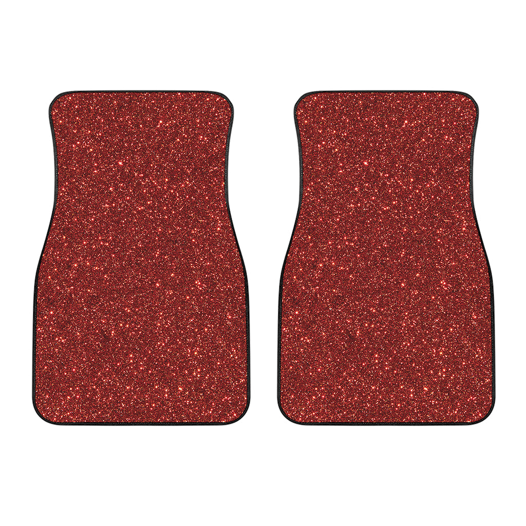 Burgundy Glitter Artwork Print (NOT Real Glitter) Front Car Floor Mats