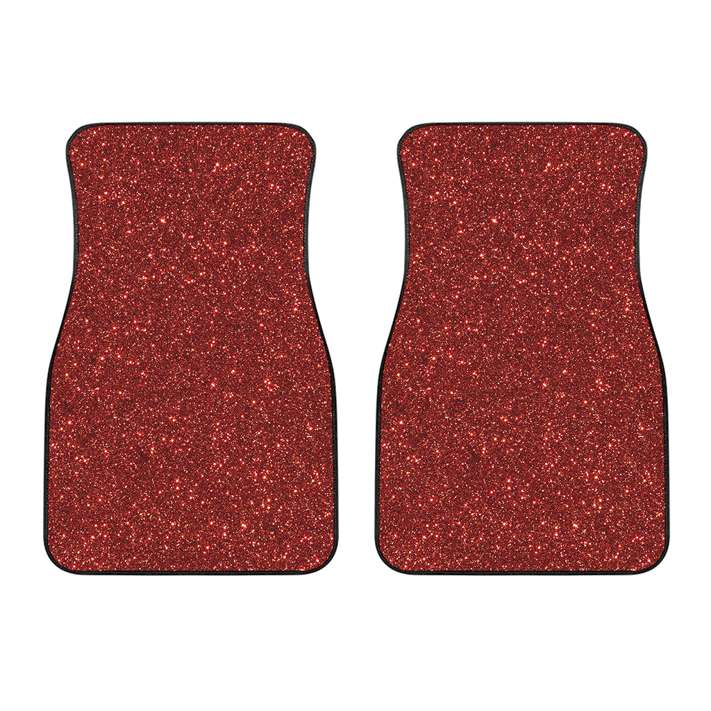 Burgundy Glitter Artwork Print (NOT Real Glitter) Front Car Floor Mats