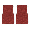 Burgundy Glitter Artwork Print (NOT Real Glitter) Front Car Floor Mats