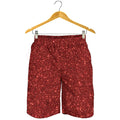 Burgundy (NOT Real) Glitter Print Men's Shorts