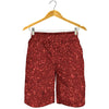 Burgundy Glitter Artwork Print (NOT Real Glitter) Men's Shorts