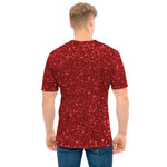 Burgundy Glitter Artwork Print (NOT Real Glitter) Men's T-Shirt