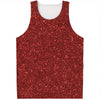 Burgundy Glitter Artwork Print (NOT Real Glitter) Men's Tank Top