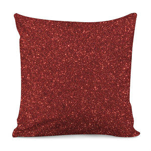 Burgundy Glitter Artwork Print (NOT Real Glitter) Pillow Cover