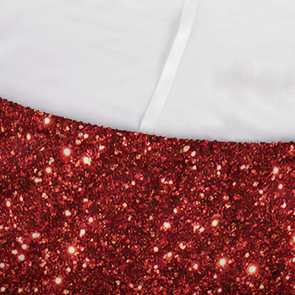 Burgundy Glitter Artwork Print (NOT Real Glitter) Sofa Cover