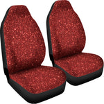 Burgundy Glitter Artwork Print (NOT Real Glitter) Universal Fit Car Seat Covers