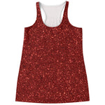 Burgundy Glitter Artwork Print (NOT Real Glitter) Women's Racerback Tank Top