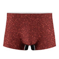 Burgundy (NOT Real) Glitter Print Men's Boxer Briefs