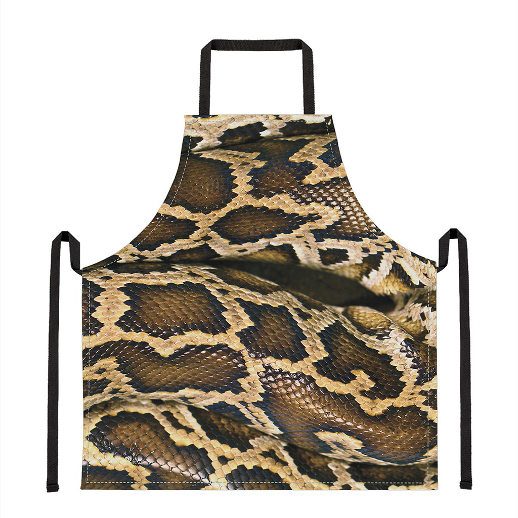 Burmese Python Snake Print Apron