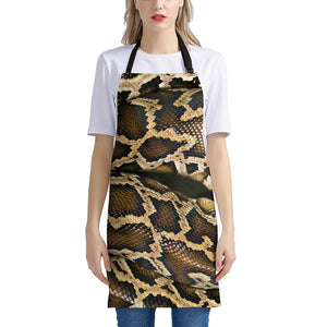 Burmese Python Snake Print Apron