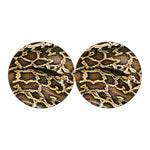 Burmese Python Snake Print Car Coasters