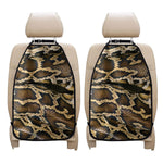 Burmese Python Snake Print Car Seat Organizers