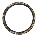 Burmese Python Snake Print Car Steering Wheel Cover