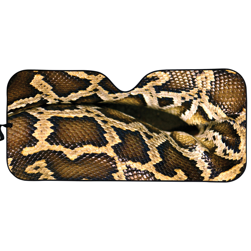 Burmese Python Snake Print Car Sun Shade