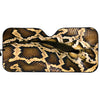 Burmese Python Snake Print Car Sun Shade