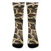 Burmese Python Snake Print Crew Socks