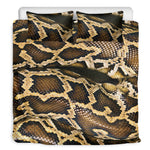 Burmese Python Snake Print Duvet Cover Bedding Set