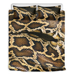 Burmese Python Snake Print Duvet Cover Bedding Set