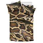 Burmese Python Snake Print Duvet Cover Bedding Set