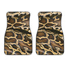 Burmese Python Snake Print Front Car Floor Mats