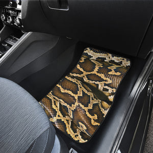 Burmese Python Snake Print Front Car Floor Mats