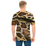 Burmese Python Snake Print Men's T-Shirt