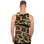 Burmese Python Snake Print Men's Tank Top