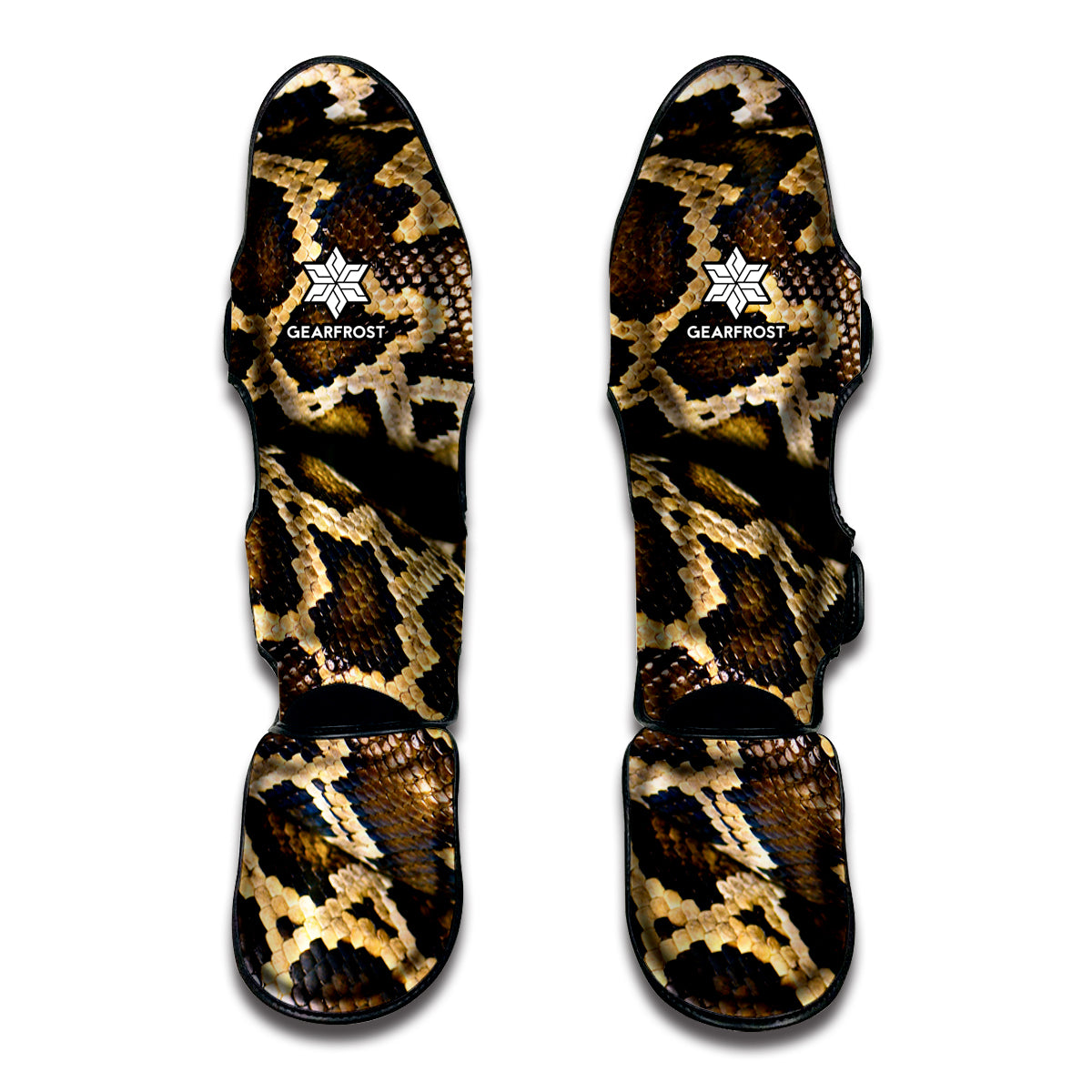 Burmese Python Snake Print Muay Thai Shin Guard