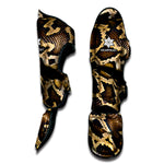 Burmese Python Snake Print Muay Thai Shin Guard