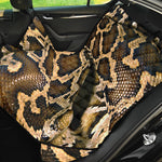 Burmese Python Snake Print Pet Car Back Seat Cover