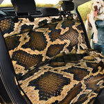 Burmese Python Snake Print Pet Car Back Seat Cover