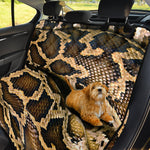 Burmese Python Snake Print Pet Car Back Seat Cover