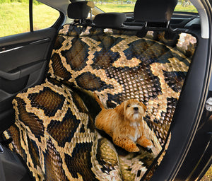 Burmese Python Snake Print Pet Car Back Seat Cover