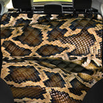 Burmese Python Snake Print Pet Car Back Seat Cover